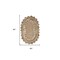 Homeroots 7 ft. Oval Shaped Natural Toned Area Rug 395178 - alternate 5